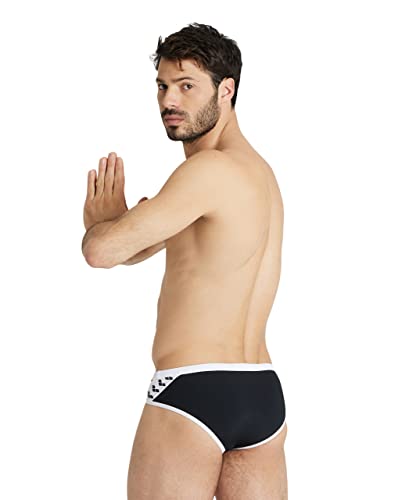 Image of ARENA Men's Icons Solid Swim Briefs Professional Training Swimsuit Sports Trunk
