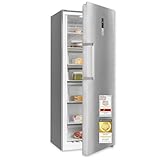 Exquisit Gefrierschrank, Tiefkühlschrank, Kombigerät, Kühlfunktion, 380 Liter, Alarm-Funktion, NoFrost, 4-Sterne-Gefrierfach, Schnellgefrieren, Schnellkühlen, GS5380-NF-H-050D inoxlook