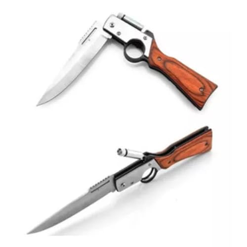 Canivete Tático Retrátil Luatek com LED para Pesca e Camping