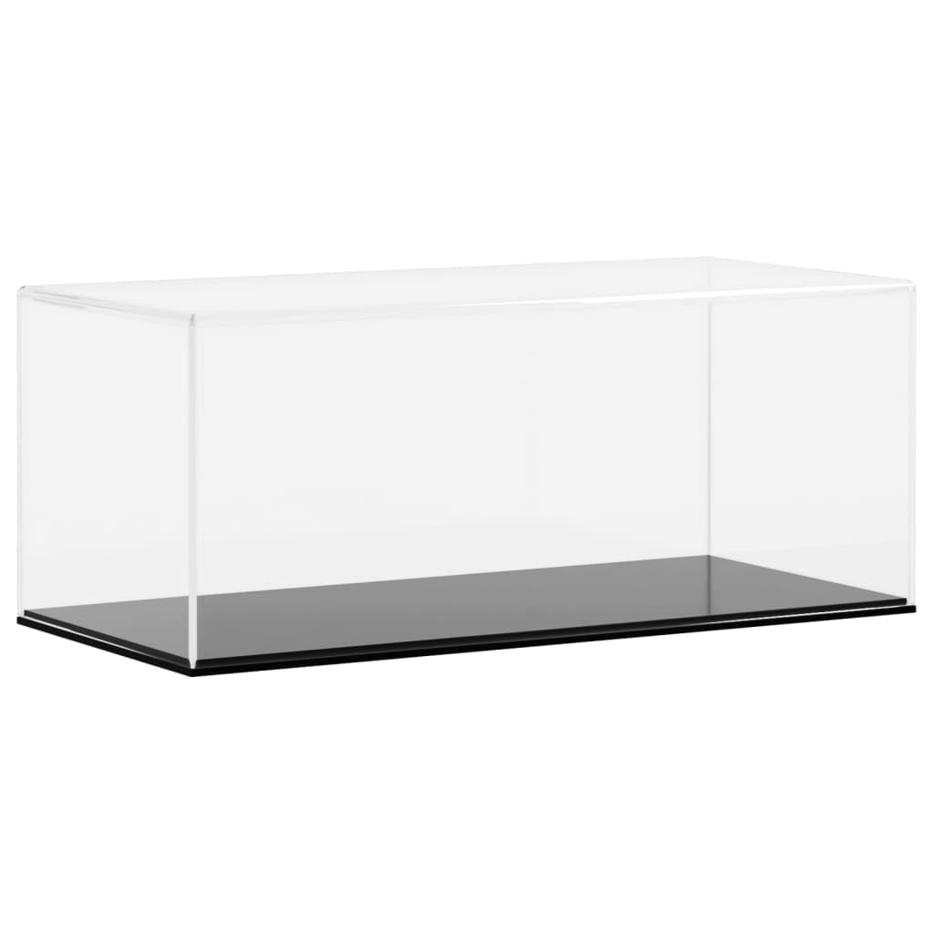 ZEYUAN Caja de exposición acrílico Transparente 34x16x14 cm, Vitrinas para Colecciones, Vitrina Expositora para Colecciones, Vitrina para Perfumes, Vitrina Expositora - SPU:154901
