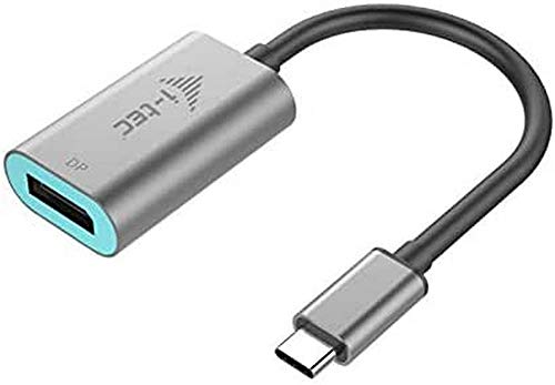i-tec USB-C a DisplayPort Metal Adattatore 1x Display Port 4K 60Hz per Windows MacOS ChromeOS Thunderbolt 3 Compatibile