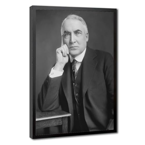 Impression sur toile Warren G Harding grand format 61x91 cm pour décoration murale