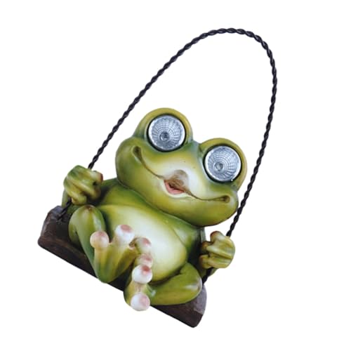 Milisten Solar Frosch Hängelampe für Garten