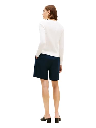 Image of Tommy Hilfiger Women's Cable Knit Crew Neck Sweater Lightweight Pullover