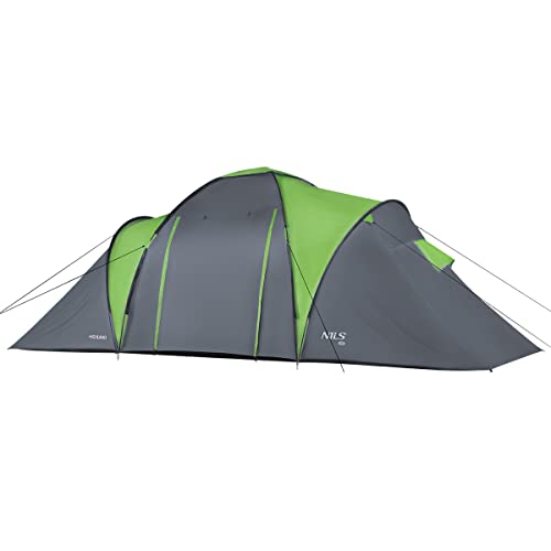 Carpa Dome para 6 Personas Camping Impermeable Verde miniatura 5