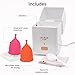 Menstrual Cups with Sterilizer - Ranked 1 for Most Comfortable Soft Reusable Period Cup - Kills 99.9% of Germs with Cleaner Steamer - Wash Your Cup in 3 Minutes! - Compact Sanitizer Kit