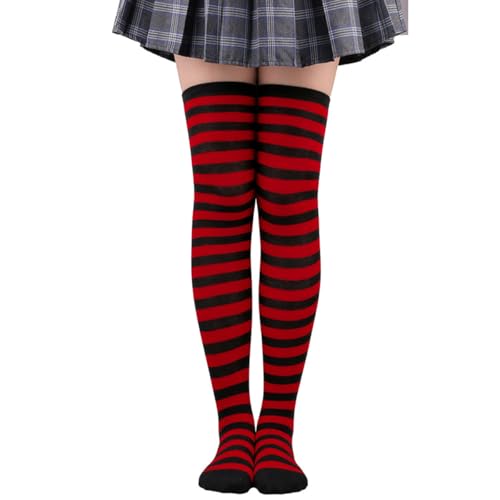 Image of Knee High Socks Women Crazy Socks Striped