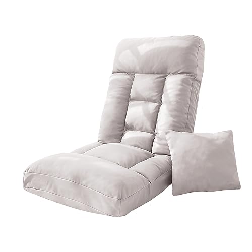 Chaise de sol réglable 5 vitesses avec support dorsal ergonomique