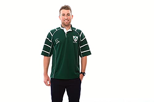 LFR Men's Irish Rugby Jersey, XXL, Dark Green