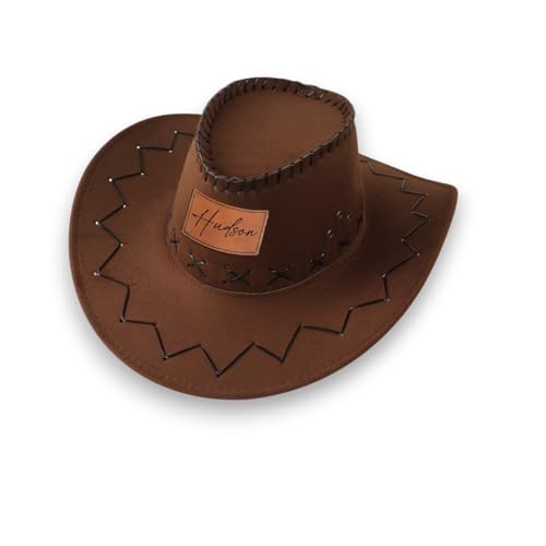 Personalized Cowboy Hats for Kids Custom Western Cowboy Cowgirl Patry Hats Western Cowboy Hats Leather Name
