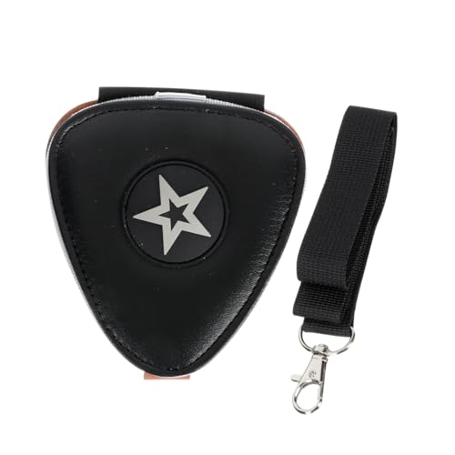 Kisangel Durable Guitar Plectrum Bag Portable Storage Pouch for Picks Guitar Enthusiasts Compact Design with Buckle Closure for Easy Access