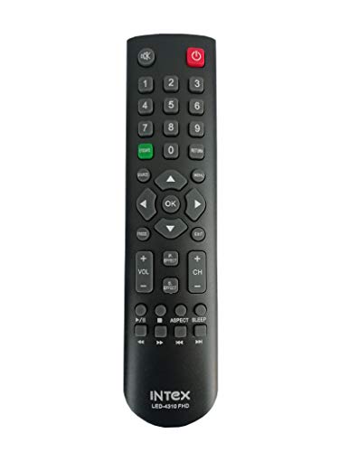 Image of LipiWorld LED-4310 FHD LCD Led Tv Remote (Suitable for Intex Led Old Remote Exactly Same Will Only Work) Compatible for Intex Tv