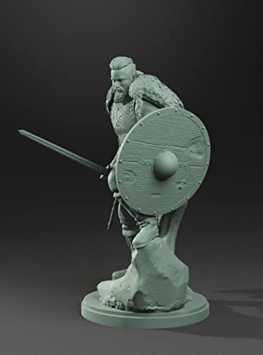 Figura de Resina Guerrero Vikingo ZHANGJING 75mm 100mm miniatura 2