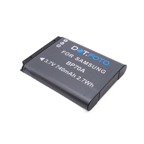 Batería BP70A para Samsung DV150F y ST76, pack de 2 unidades Dot.Foto de 740mAh 3