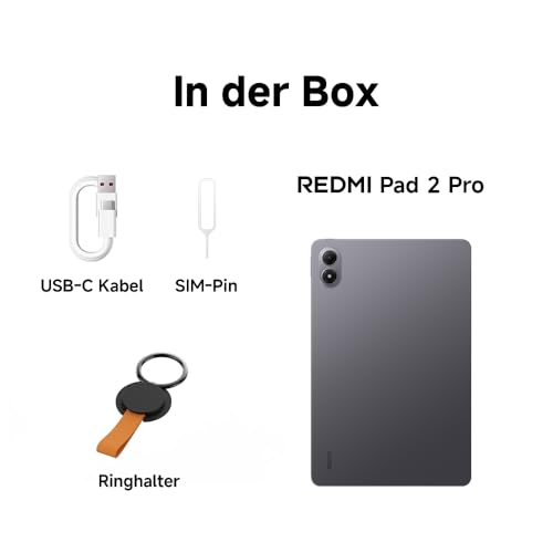 XIAOMI REDMI Pad 2 Pro, 6+128GB, 12,1" 2,5K 120Hz Display, Riesiger 12.000mAh (typ) Akku, 4nm Prozessor, Nahtlose Konnektivität, Graphitgrau – Bild 6