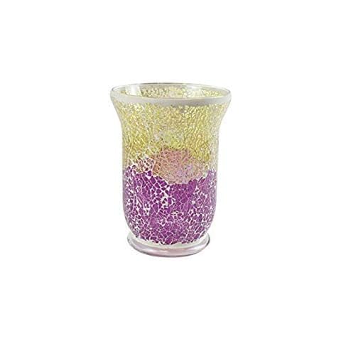 Yankee Candle Gold/Purple Lantern Holder Cover