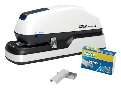 Agrafeuse de bureau RAPID Optima 20E électrique pour dossiers
