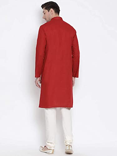 Image of Royal Kurta Mens Cotton Long Kurta Pyjama Set