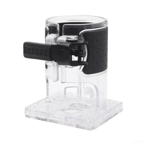 Jotekonoby Trimmer Router Base, Palm Router Base Plate Electric Hand Wood Router Protective Shield Accessory Base, for Electirc Or Cordless Hand Routers for RT0701C WU601