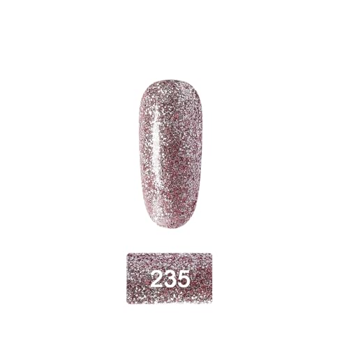 Image of SHILLS PROFESSIONAL UV /LED Soak Off Gel Polish (Gel Nail Polish) Nail Art Nail Polish Color Shade 235, Glossy Finish, 15ml