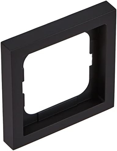 Busch Jaeger Future Linear 1V wandcontactdoos met randaarde & kinderbeveiliging MAT zwart 20 EUCKS-885