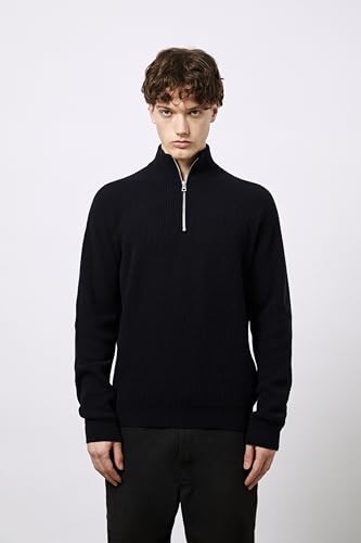 Pull Homme Diana Studio Half Zip Bleu Marine idéal pour le bureau - 4