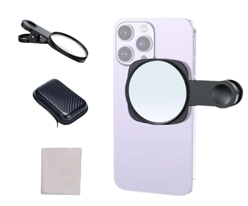 Soportes Y Tripies, Wireless Universal Espejo Selfie para Celulares con Clip, Accesorios para Selfies y Vlogs, para iPhone 15/14/13/12 Android Samsung Smartphone