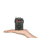 Más que una radio: RF750 no es solo una radio de recepción de transmisión de banda completa, sino también un maravilloso reproductor de música externo con función de conexión BT y modo de reproducción de tarjeta TF (MAX 256G).