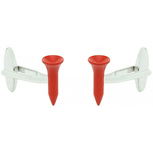 Gemelos de golf rojos con acabado esmaltado premium 2