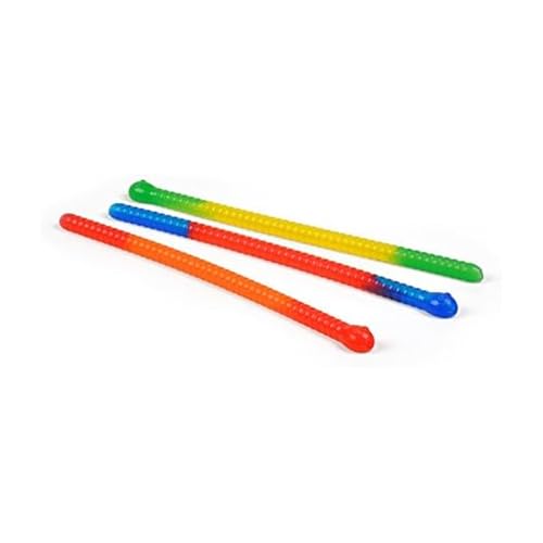 Genuine Fred SLINKY DRINKS Gummy Worm Straws, Set of 3