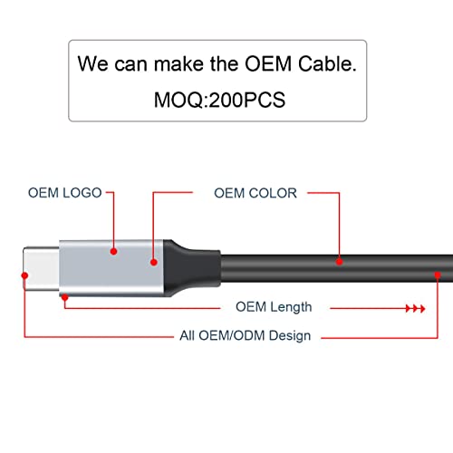 chenyang UC-124CY USB-C USB 3.1 Type C Gen2 Male to Male Data Video Cable with E-Marker for Tablet & Phone & Laptop 10Gbps (100cm) - Image 3