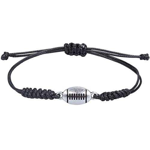 Montre numérique pour homme - Bracelet de rugby réglable en alliage - Cadeau pour garçons et filles - Corde tissée à la main - Bracelet de sport de rugby...