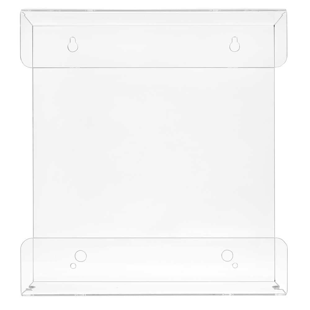 Acrylglas Ordnerhalter für die Wandmontage für A4 Ringbuchordner für 80mm Rückenbreite