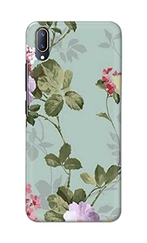 Image of Printed Hard Back Cover Case for Vivo V11 Pro Back Cover (Floral Painting) -702
