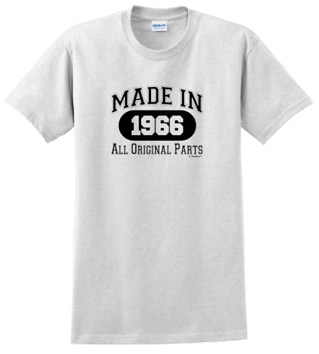 60th Birthday Gift Made 1966 All Original Parts T-Shirt XL Ash
