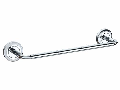 Image of Premium Towel Rod Chrome Finish Bathroom Accessories Hanger (Stainless Steel) Teel Towel Rod /Towel Rack for Bathroom /Towel Bar /Hanger /Stand /Bathroom Accessories (Pack of 1, 12 Inch Shape 1)