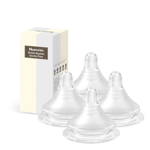 NUMVIM Silicone Bottle Nipple with Latch-On Point