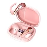 MINISO X8 AI Translation Earbuds Real Time, Language Translator Earbuds with 135 Languages & Accents with APP, LED Display Bluetooth 5.4 Audifonos Traductores Inglés Español por iOS y Android, Pink