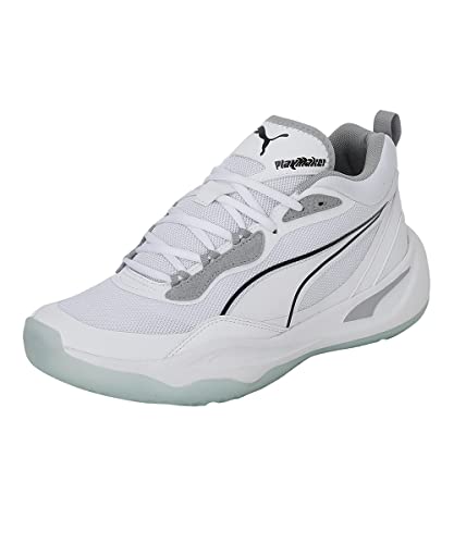 Image of Puma Playmaker Textile Mid Boot Lace Up Mens Casual Shoes