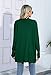 SUEANI Womens Casual Lightweight Long Sleeve Cardigan Soft Drape Open Front Fall Dusters(Medium, Dark Green)
