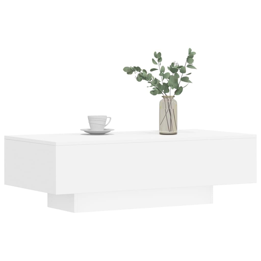 BaraSh Mesa de Centro Madera de ingeniería Blanco 100x49,5x31 cm mesas Centro para Salon Mesa de Centro Mesa de café mesas Centro