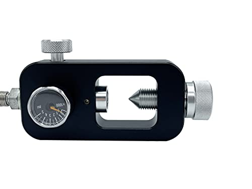 Sanoolir 4500Psi Yolk Fill Station For Hpa Tanks-36 Spring Air Hose Paintball Tank Charging System,Standard Scuba Yoke Pocket, High Pressure Gauge #TOP4