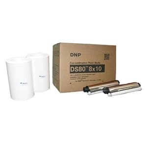 DNP DS80 8×10″ Dyesub Printer Media Kit, 260 Glossy Prints