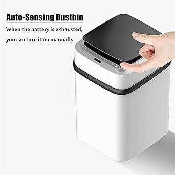 Smart Touch-Free Trash Bin – Automatic Garbage Can with Infrared Motion Sensor and Lid for Kitchen, Bathroom, Office, Bedroom – Hands-Free, Hygienic & Convenient Disposal 2 31+1qSZe6PL