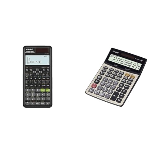 Image of Casio - FX-991ES Plus-2nd Edition Scientific Calculator & DJ-240D Plus 300 Steps Check and Correct Desktop Calculator with Metallic faceplate & Bigger Screen /Keys (14 Digit)