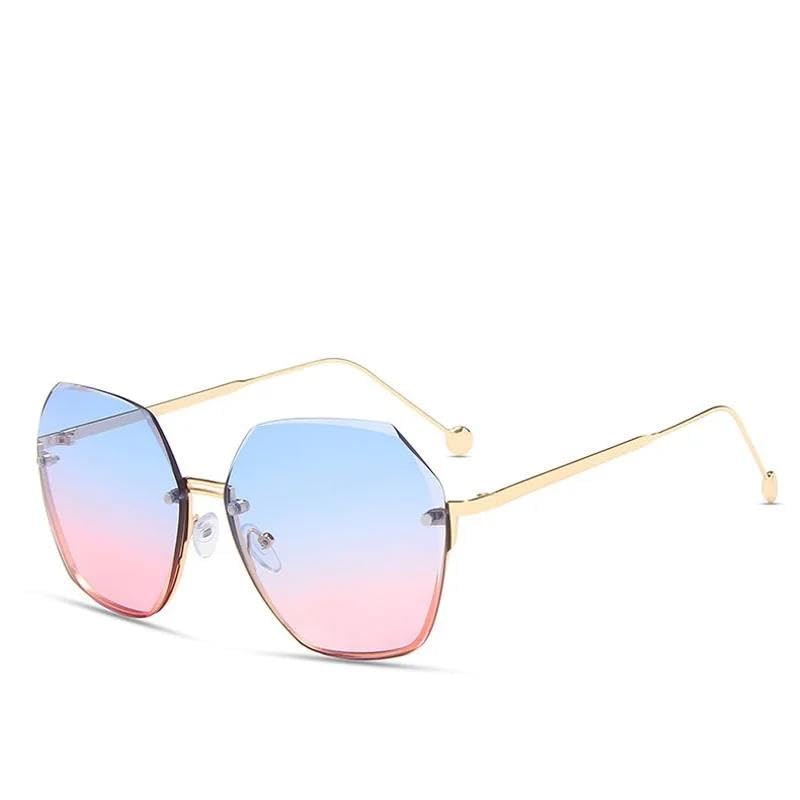 Sunglasses Women Luxury Summer Red Glasses Fashion Sun glasses Square Rimless2
