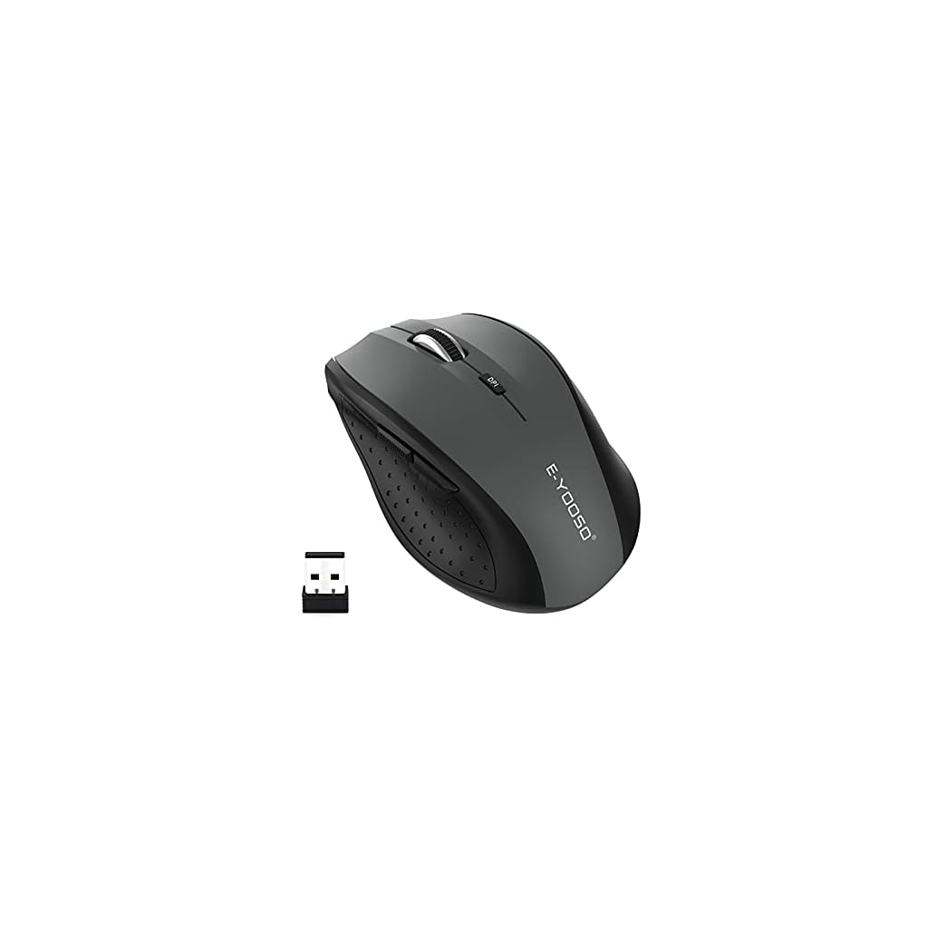 E-YOOSO-Wireless-Mouse-Computer-Mouse-18-Months-Battery-Life-Cordless-Mouse-5-Level-2400-DPI-6-Button-Ergo-Wireless-Mice-24G-Portable-USB-Wireless-Mouse-for-Laptop-Mac-Chromebook-PC-Windows