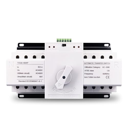 Commutateur de transfert automatique type MCB haute performance 4P 380V 63A