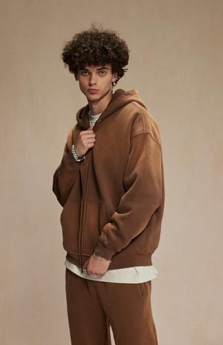 Mi Bo Tong Mens Oversized Hoodies Vintage Unisex Zip Up Hoodies Acid Wash Heavyweight Sweatshirt Streetwear Jacket3