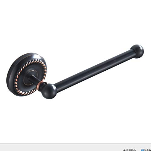 Preisvergleich Produktbild Schwarz Twist Round Chassis Kupferdraht Zeichnung Bronze WC Wandbehang einfache Toilettenpapierhalter Rollenpapierhandtuchhalter